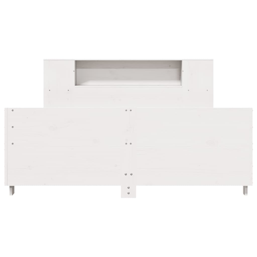 vidaXL Σκελετός Κρεβ. Χωρίς Στρώμα Λευκό 160x200 εκ Μασίφ Πεύκο