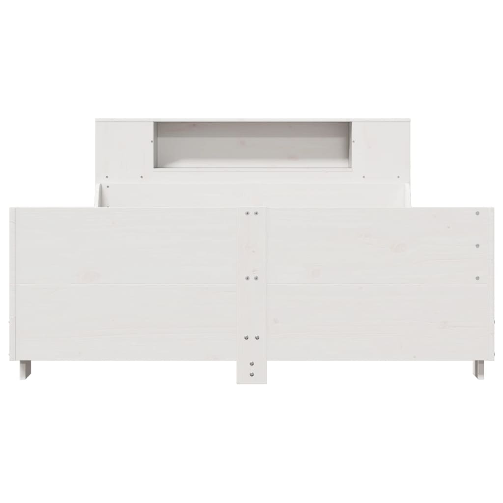 vidaXL Σκελετός Κρεβ. Χωρίς Στρώμα Λευκό 120x190 εκ Μασίφ Πεύκο