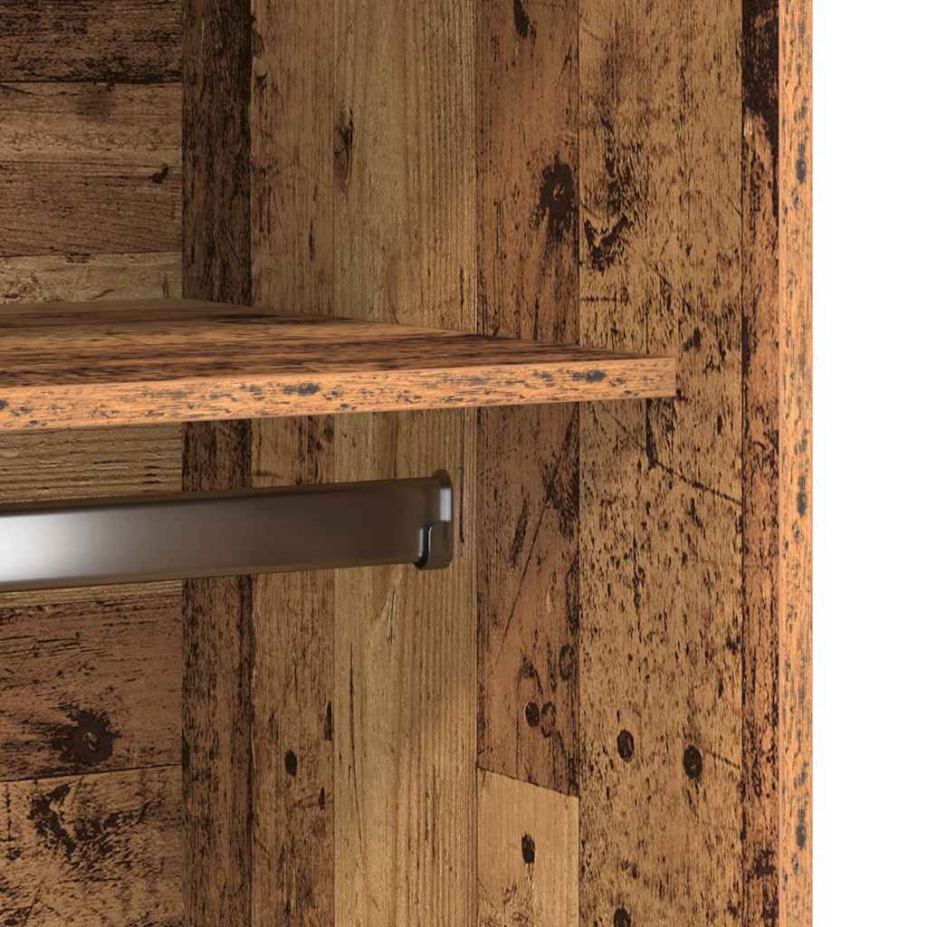 vidaXL Ντουλάπα Όψη Παλαιού Ξύλου 100x50x200εκ. από Επεξεργασμένο Ξύλο