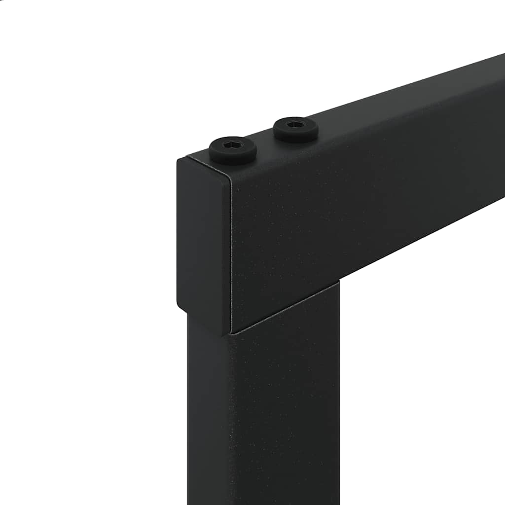 vidaXL Ράφι Καυσόξυλων Μαύρο 55x30x61 εκ. Ατσάλινο