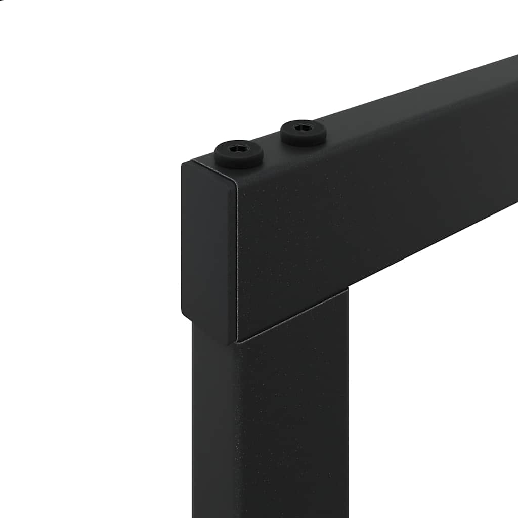 vidaXL Ράφι Καυσόξυλων Μαύρο 55x30x116 εκ. Ατσάλινο