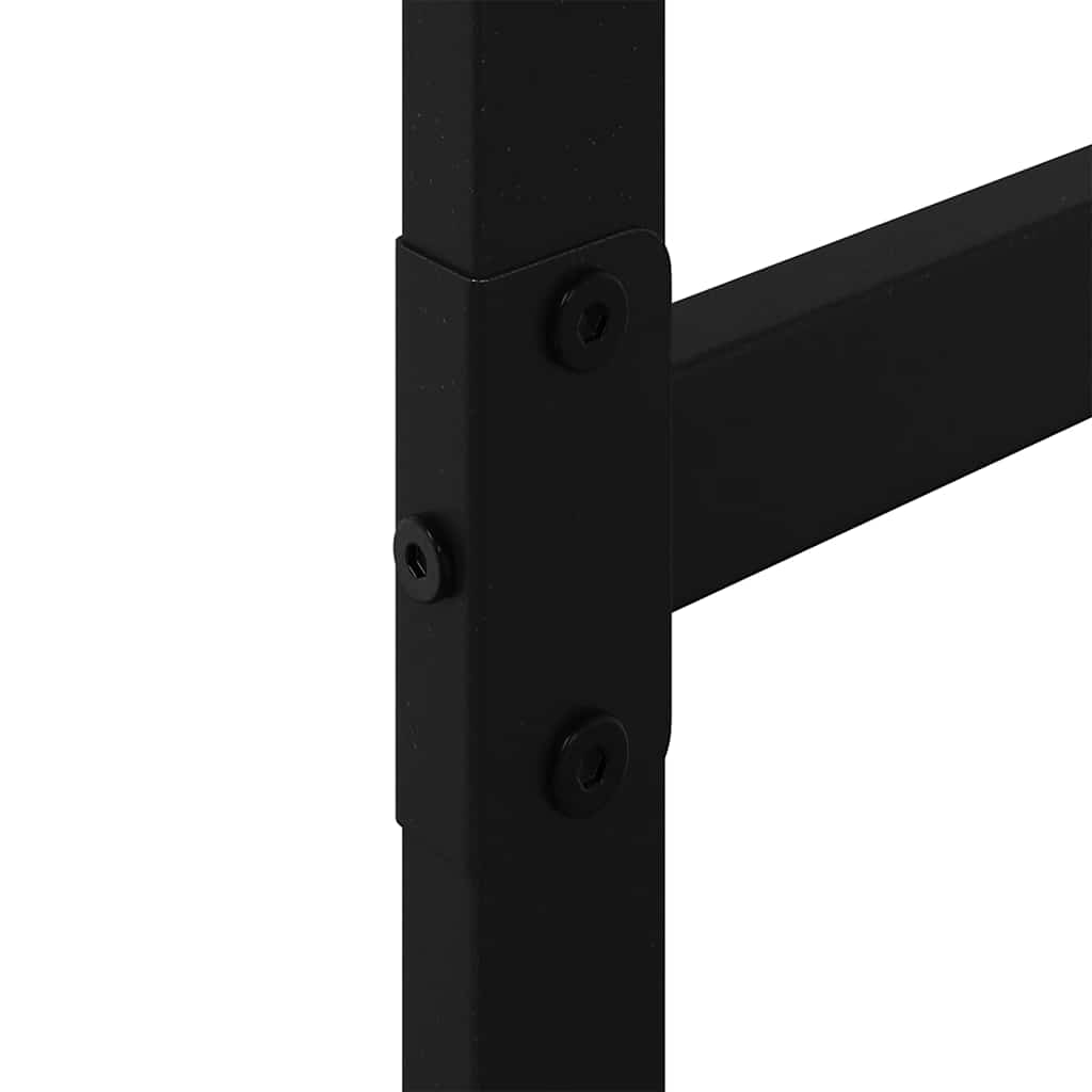 vidaXL Ράφι Καυσόξυλων Μαύρο 50x30x209 εκ. Ατσάλινο