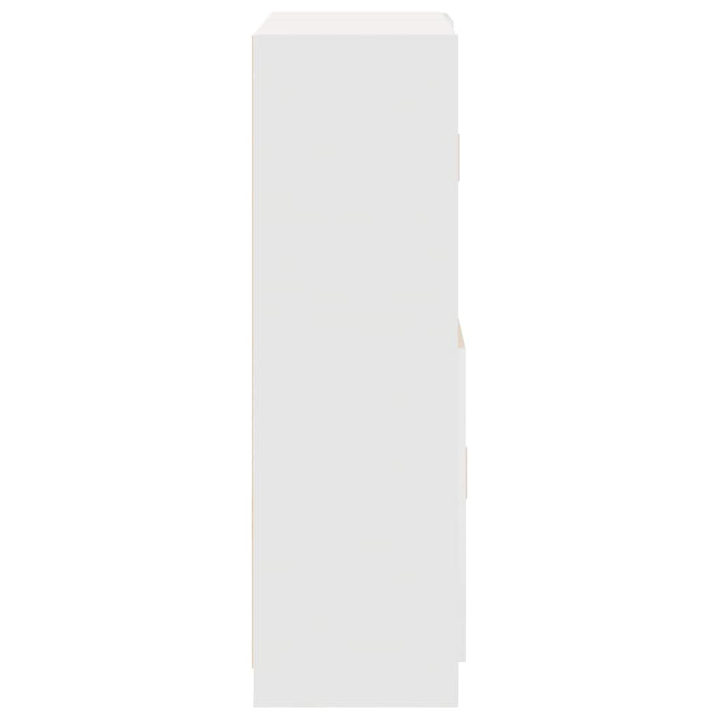 vidaXL 2 τεμαχίων Υπουργικό Συμβούλιο Κουζίνας Set Λευκό μηχανικό ξύλο