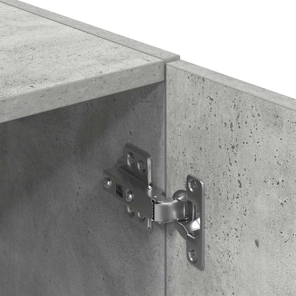 vidaXL 3 τεμαχίων σετ ντουλαπιών κουζίνας από σκυρόδεμα γκρι