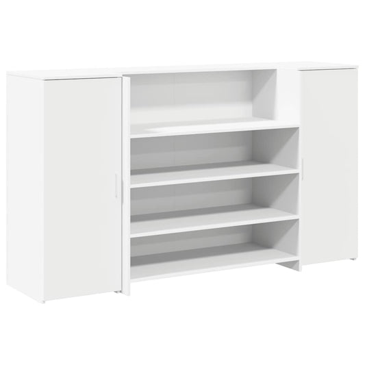 vidaXL Γραφείο Υποδοχής Λευκό 180x50x103,5 εκ. από Τεχνητό Ξύλο