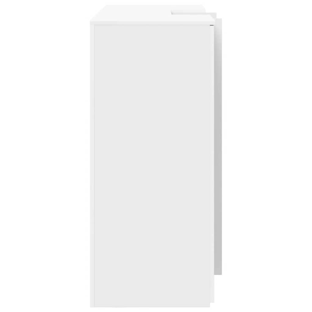 vidaXL Γραφείο υποδοχής Λευκό 155x50x103,5 εκ. Επεξεργασμένο Ξύλο