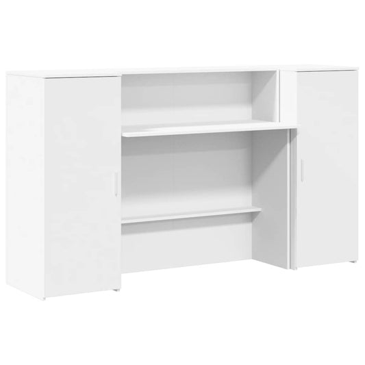 vidaXL Γραφείο Υποδοχής Λευκό 180x50x103,5 εκ. από Τεχνητό Ξύλο