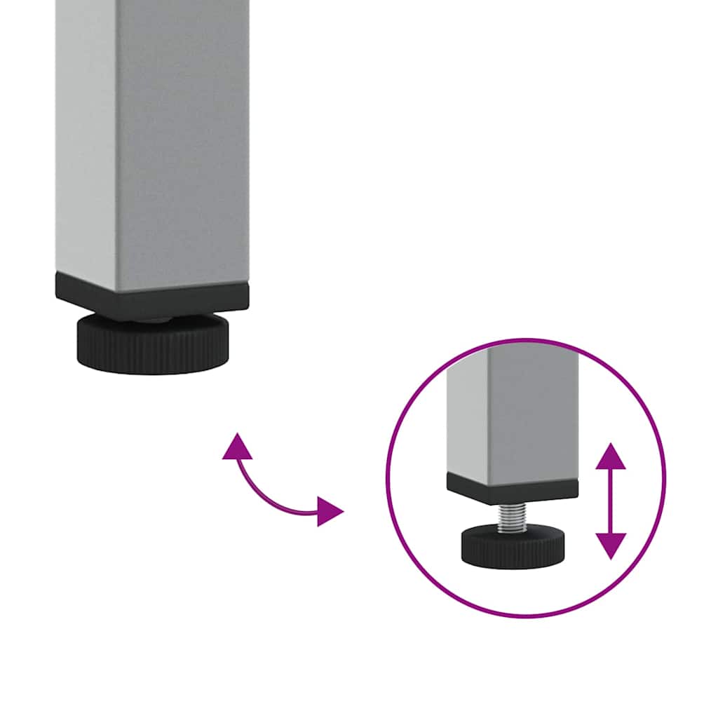 vidaXL Πάγκος εργασίας με συρτάρι Μαύρο και Γκρι 50 x 55 x 85 εκ.