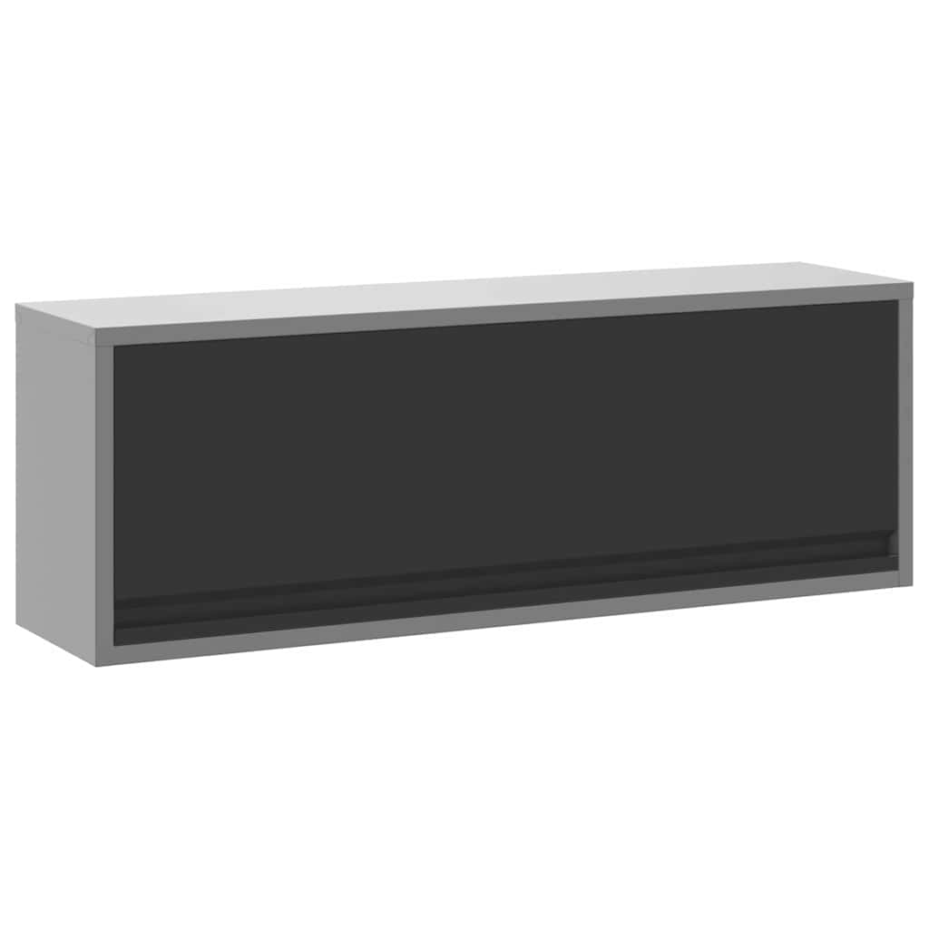 vidaXL Ντουλάπα εργαλείων Μαύρο και Γκρι 100 x 25 x 35 εκ.