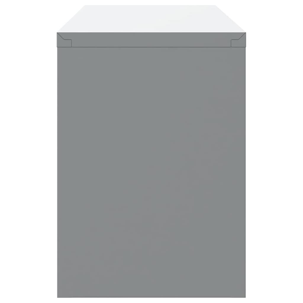 vidaXL Ντουλάπα εργαλείων Μαύρο και Γκρι 100 x 25 x 35 εκ.