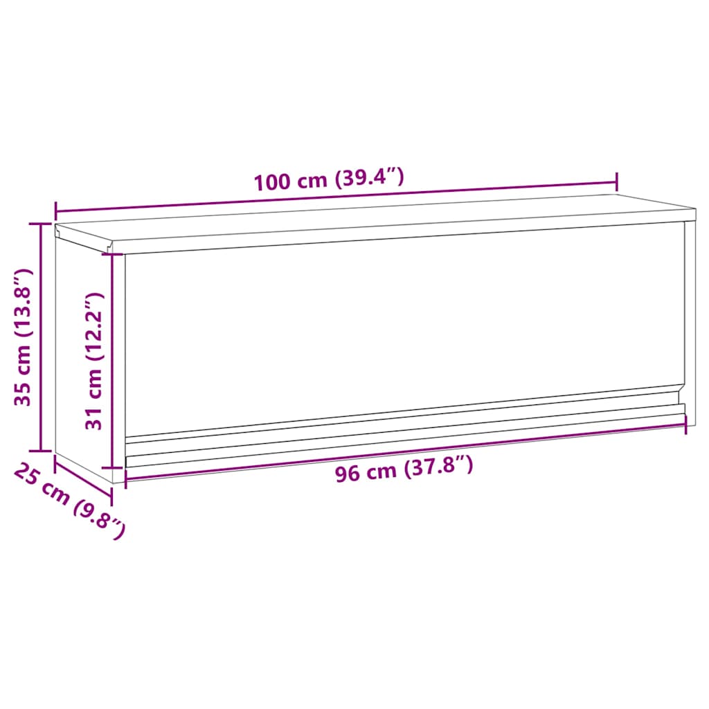 vidaXL Ντουλάπα εργαλείων Μαύρο και Γκρι 100 x 25 x 35 εκ.
