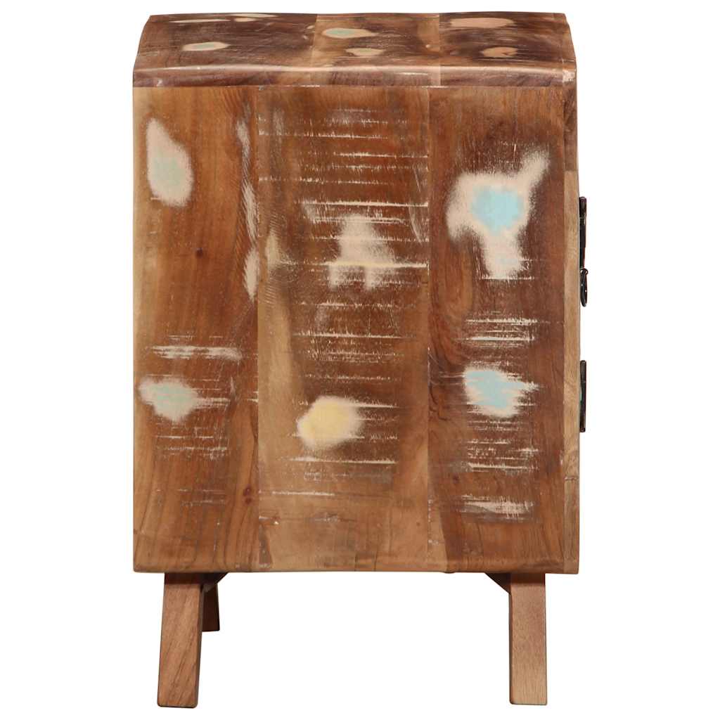 vidaXL Κομοδίνο 2 τεμάχια 40x32x46 cm Στερεό ξύλο ανακυκλωμένο