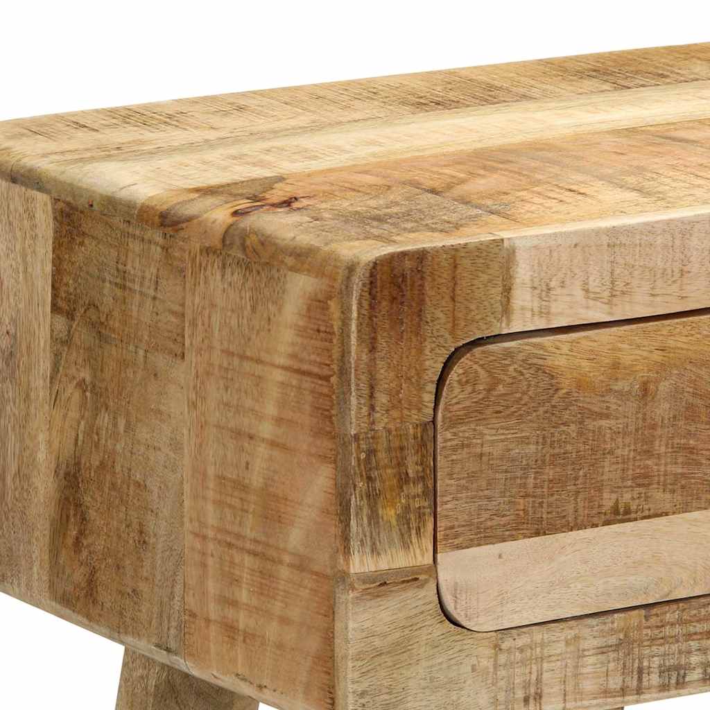 vidaXL Τραπέζι κονσόλας 90x32x75 cm από μασίφ ξύλο Rough Mango