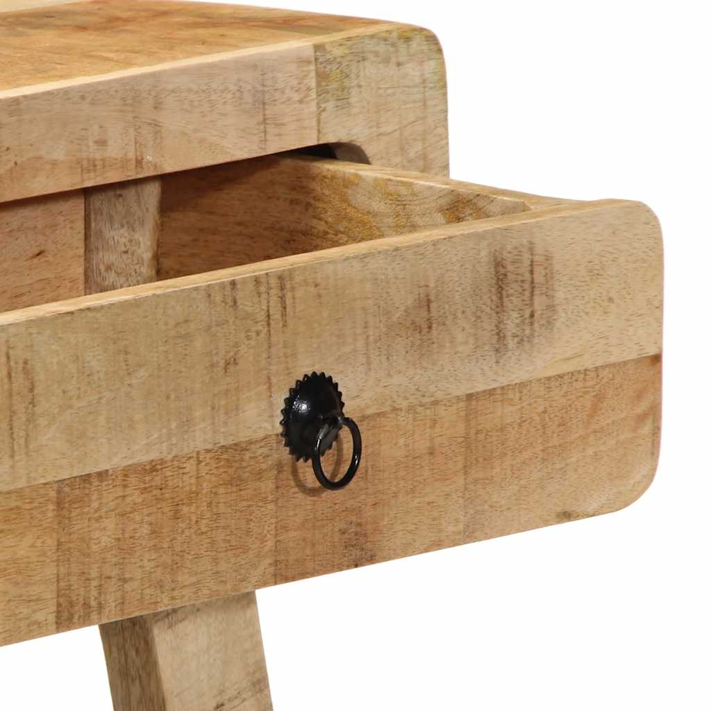 vidaXL Τραπέζι κονσόλας 90x32x75 cm από μασίφ ξύλο Rough Mango
