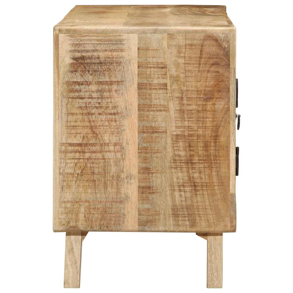 ντουλάπι τηλεόρασης vidaXL 105x46x32 cm μασίφ ξύλο ακατέργαστο μάνγκο