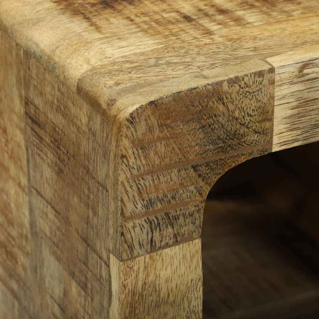 vidaXL Μονάδα Τηλεόρασης 2 pcs Καφέ Μασίφ ακατέργαστο ξύλο μάνγκο