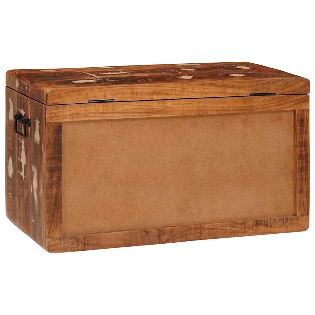 vidaXL Κουτί αποθήκευσης Πολύχρωμο Μασίφ ανακυκλωμένο ξύλο