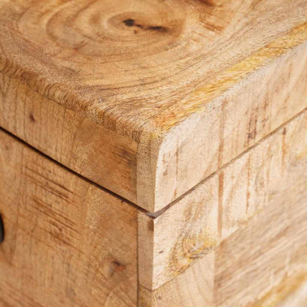 vidaXL Κουτί αποθήκευσης με αποθήκευση Καφέ Στερεό ξύλο μάνγκο