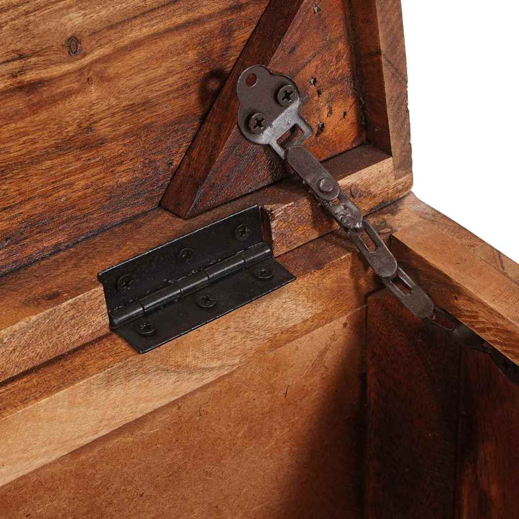 vidaXL Κουτί αποθήκευσης με αποθήκευση Καφέ Στερεό ξύλο μάνγκο