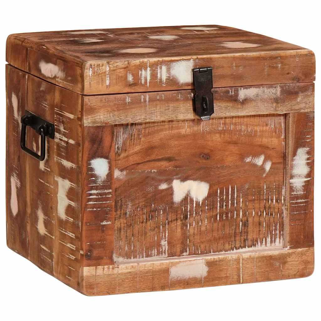 vidaXL Κουτί αποθήκευσης με αποθήκευση Καφέ Στερεό ξύλο μάνγκο