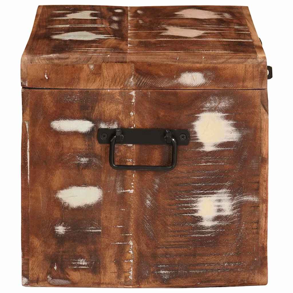 vidaXL Κουτί αποθήκευσης με αποθήκευση Καφέ Στερεό ξύλο μάνγκο