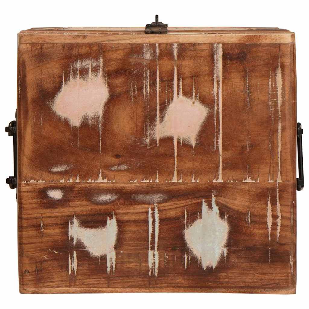 vidaXL Κουτί αποθήκευσης με αποθήκευση Καφέ Στερεό ξύλο μάνγκο