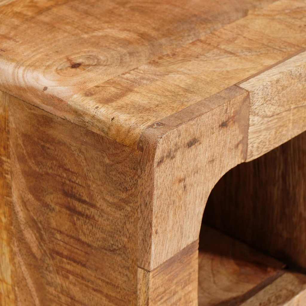 vidaXL Ράφι Κρασιού Επιτοίχιο Καφέ 44 x 30 x 35 εκ. Μασίφ ξύλο μάνγκο