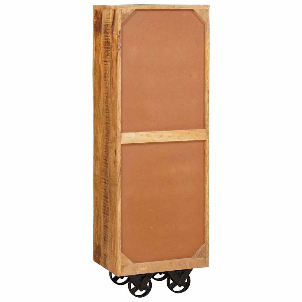 vidaXL Highboard με συρτάρι Καφέ 40 x 30 x 120.5 εκ. Μασίφ ξύλο μάνγκο