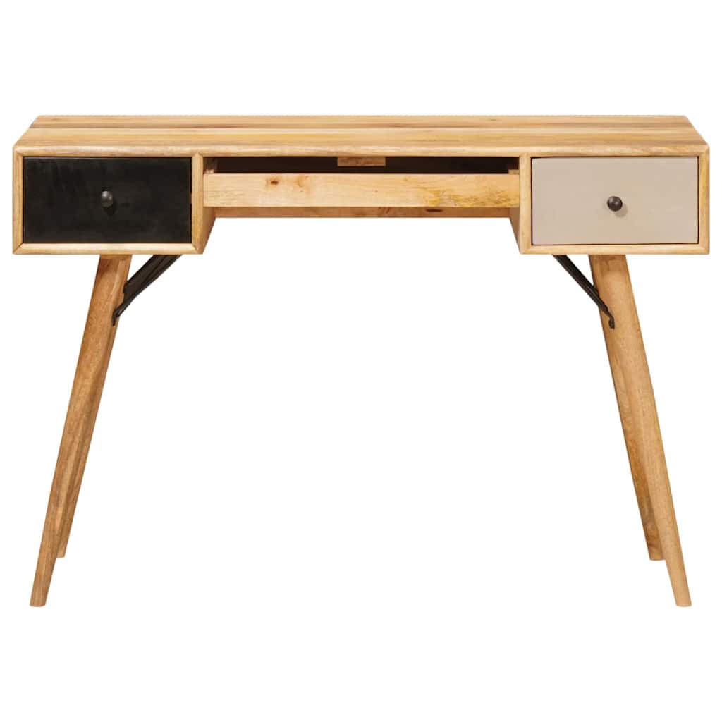 vidaXL Γραφείο γραφής Καφέ 110 x 55 x 76 cm Στερεό ξύλο μάνγκο