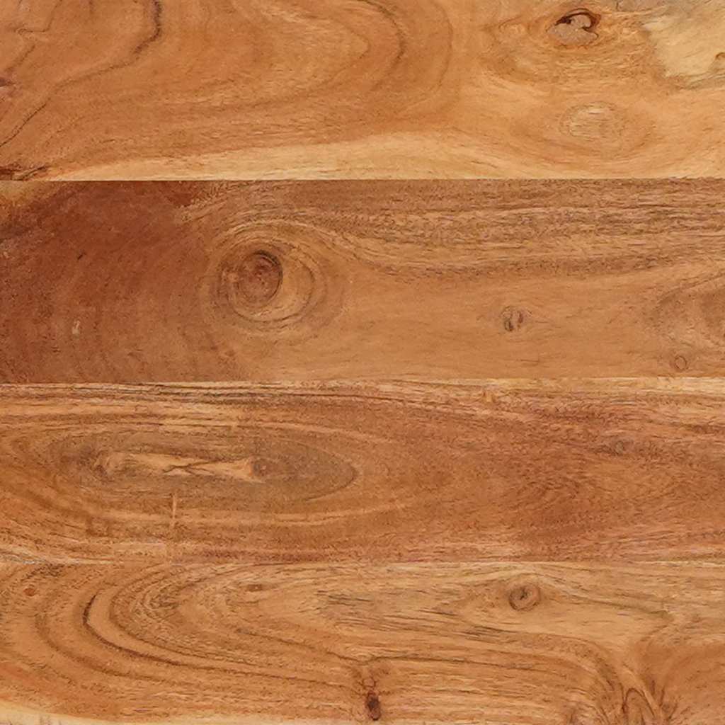 vidaXL Τραπεζαρίες Καφέ και Μαύρο 110 x 55 x 78 εκ Στερεό ξύλο μάνγκο