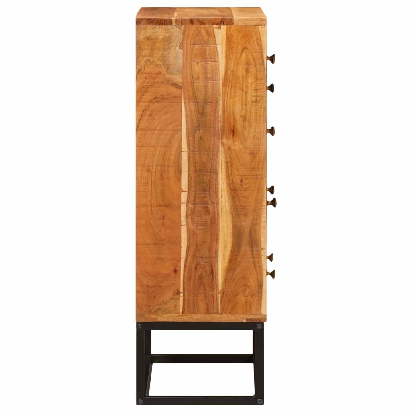 vidaXL Συρταριέρα με πόρτα Φυσικό 55 x 30 x 90 εκ Στερεό Ξύλο Ακακίας