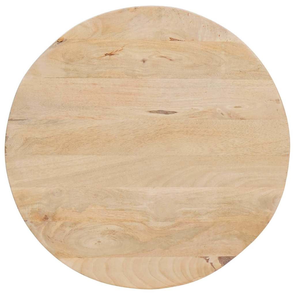 vidaXL Τραπεζάκια Καφέ Στερεών 2 pcs Μασίφ ξύλο μάνγκο και χάλυβας