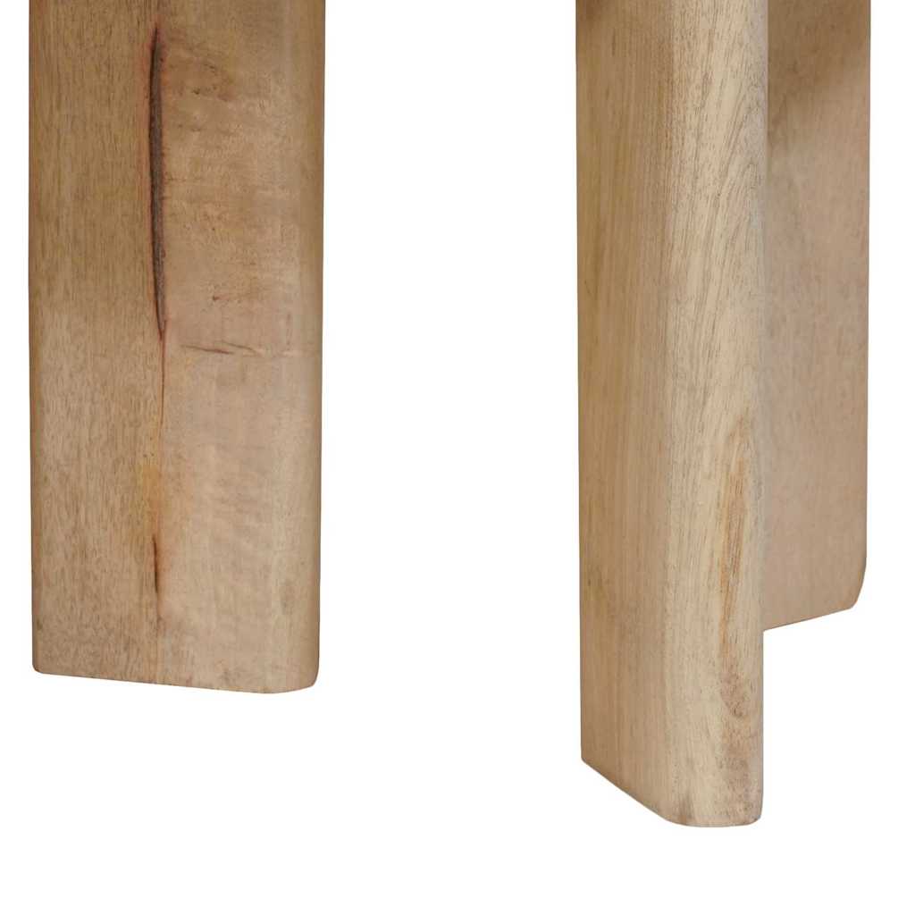 vidaXL Τραπεζάκια Καφέ Στερεών 2 pcs Μαύρο Στερεό ξύλο μάνγκο