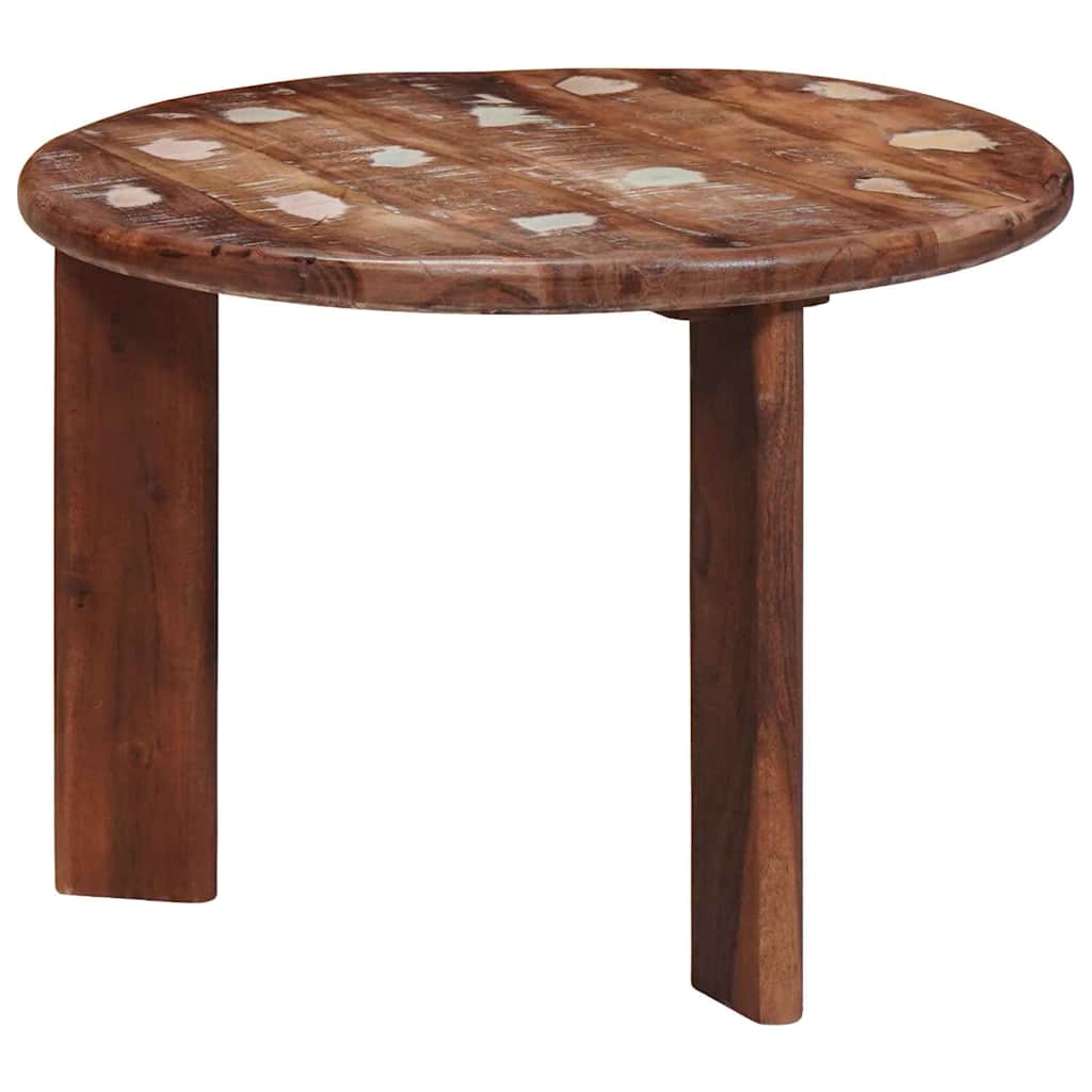 vidaXL Τραπεζάκια Καφέ Στερεών 3 pcs Πολύχρωμο Στερεό ανακτημένο ξύλο