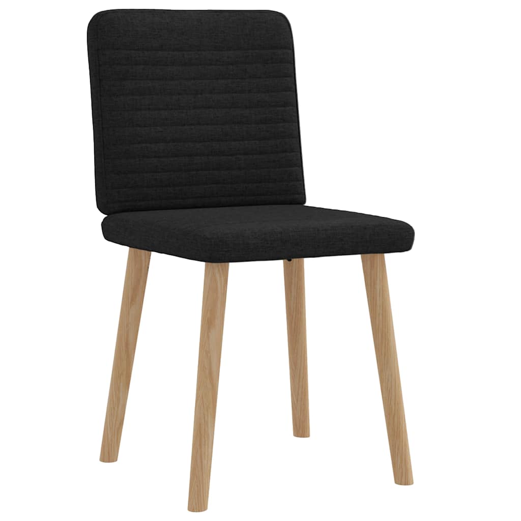 vidaXL Καρέκλες Τραπεζαρίας 2 τεμ. Μαύρες Υφασμάτινες