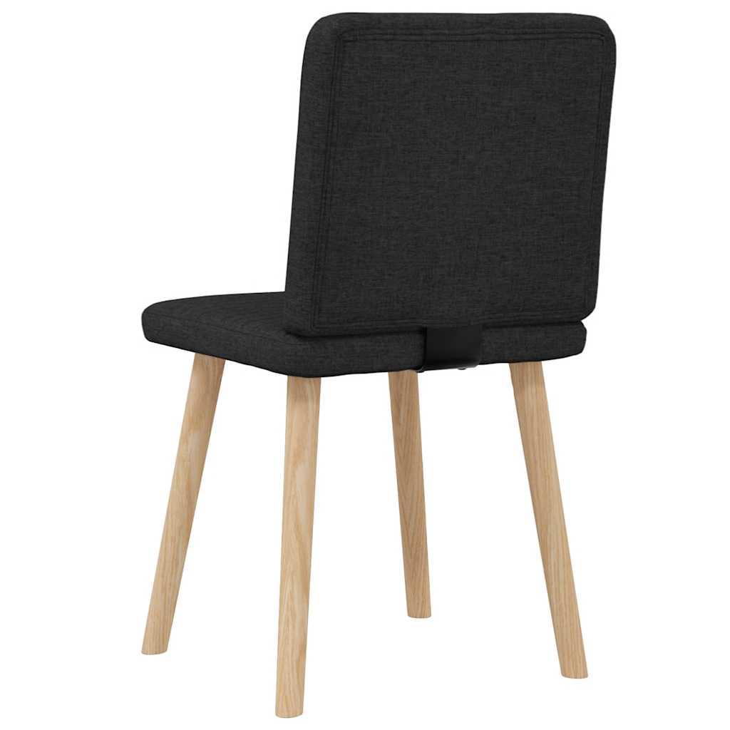 vidaXL Καρέκλες Τραπεζαρίας 2 τεμ. Μαύρες Υφασμάτινες