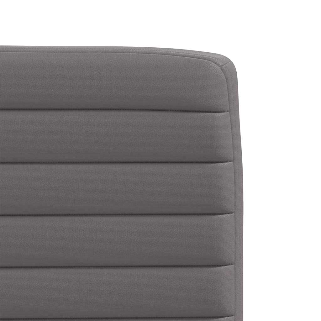 vidaXL Καρέκλες Τραπεζαρίας 2 τεμ. Γκρι Δερματίνη