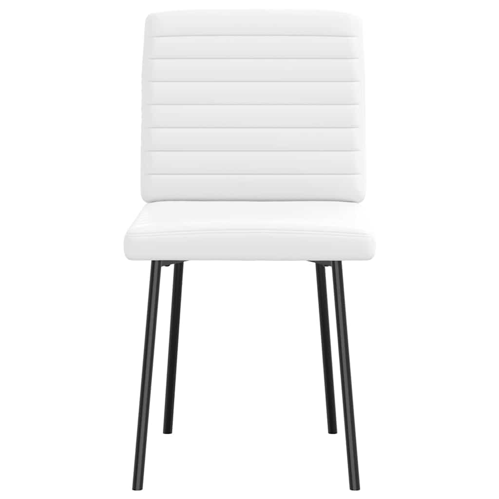 vidaXL Καρέκλες Τραπεζαρίας 2 τεμ. Λευκές από Συνθετικό Δέρμα