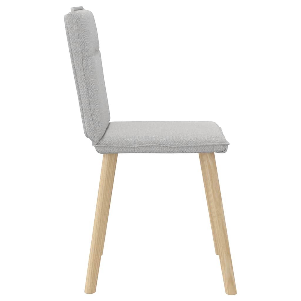 vidaXL Καρέκλες Τραπεζαρίας 2 τεμ. Σύννεφο Γκρι Υφασμάτινες