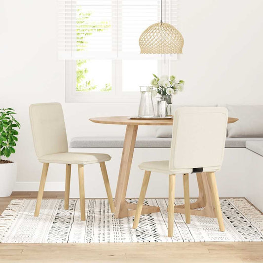 Καρέκλες Τραπεζαρίας vidaXL 2 τεμ Λινό