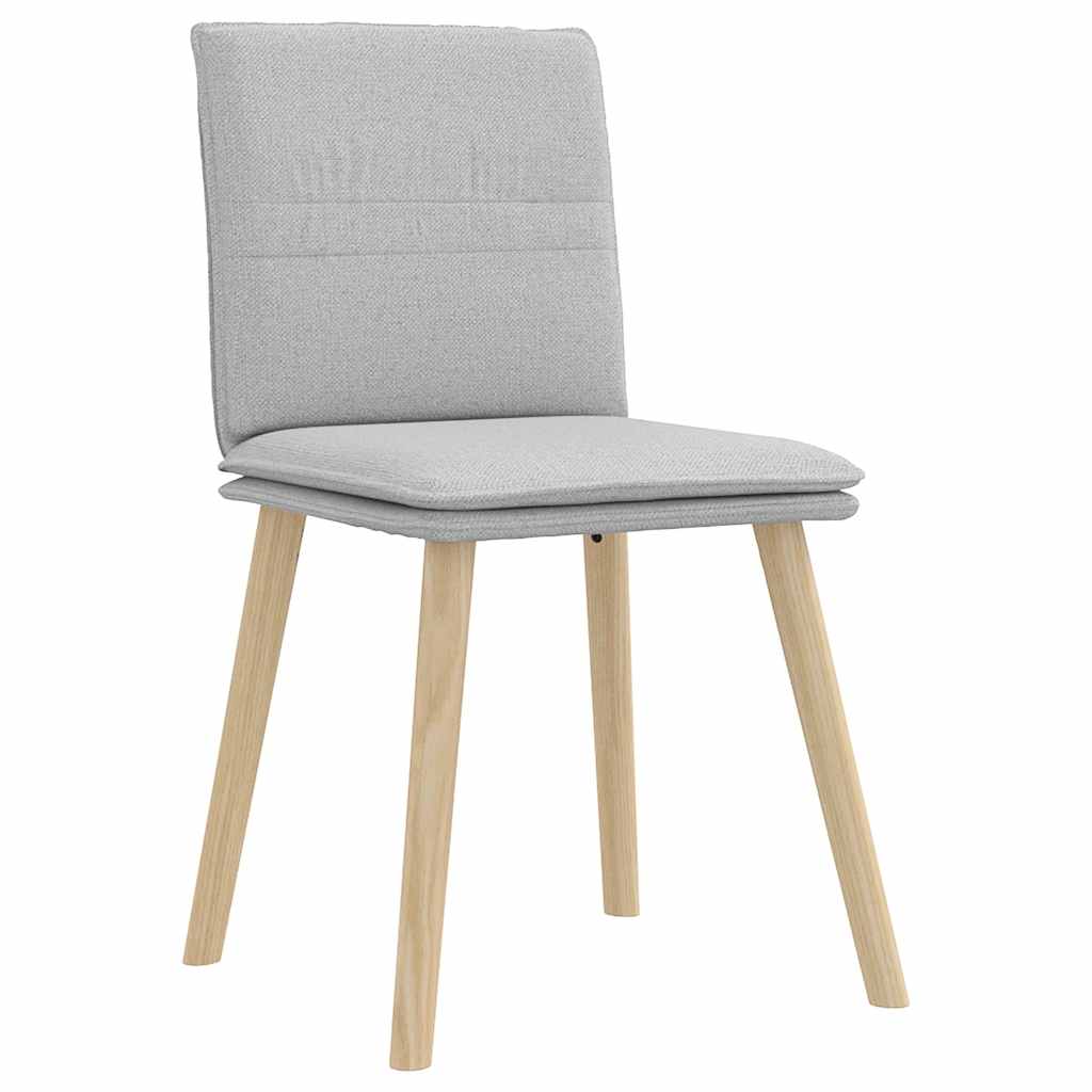 vidaXL Καρέκλες Τραπεζαρίας 2 τεμ. Σύννεφο Γκρι Υφασμάτινες