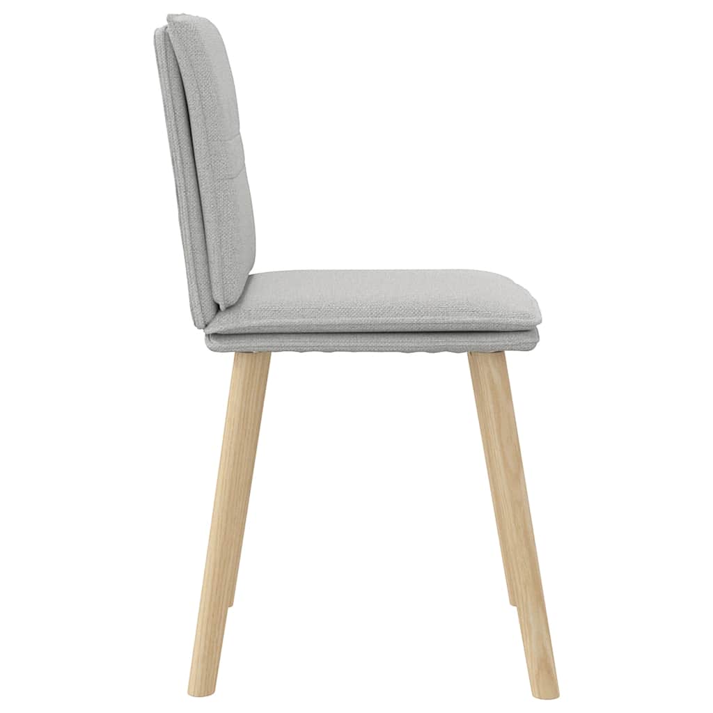 vidaXL Καρέκλες Τραπεζαρίας 2 τεμ. Σύννεφο Γκρι Υφασμάτινες