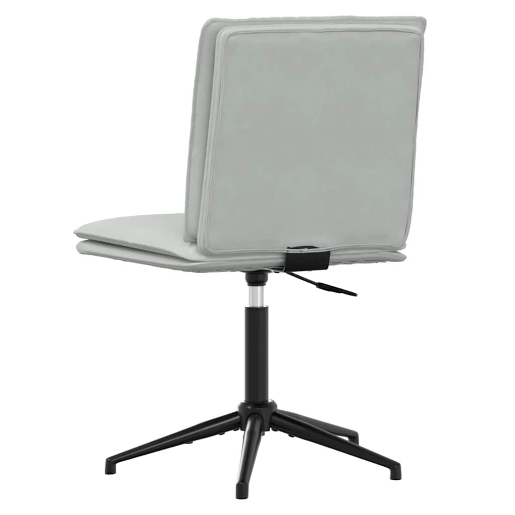 vidaXL Καρέκλα Τραπεζαρίας Ανοιχτό Γκρι Βελούδινη