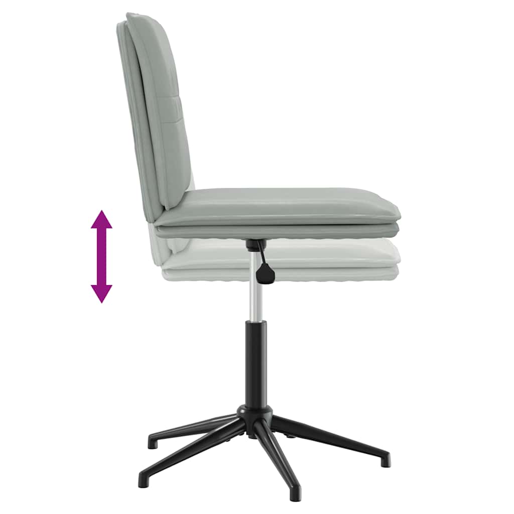 vidaXL Καρέκλα Τραπεζαρίας Ανοιχτό Γκρι Βελούδινη