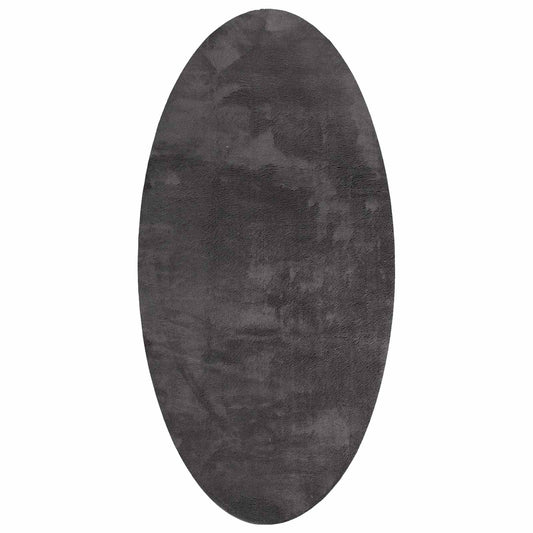 vidaXL Χαλί HUARTE Ανθρακί 100 x 200 cm 100% Πολυεστέρας