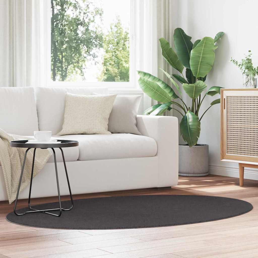 vidaXL Χαλί HUARTE Ανθρακί 170 x 120 εκ. 100% Πολυεστέρας