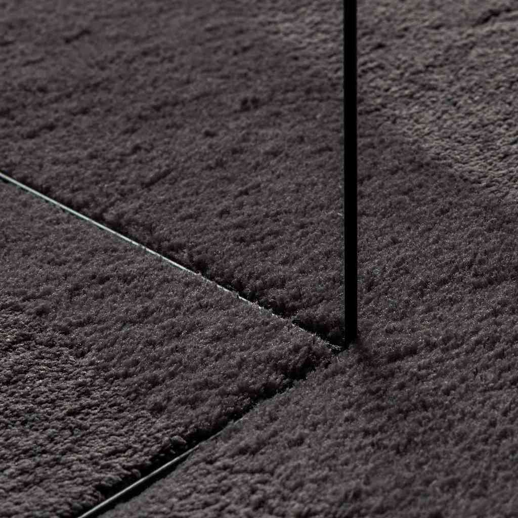 vidaXL Χαλί HUARTE Ανθρακί 200 x 140 cm 100% Πολυεστέρας
