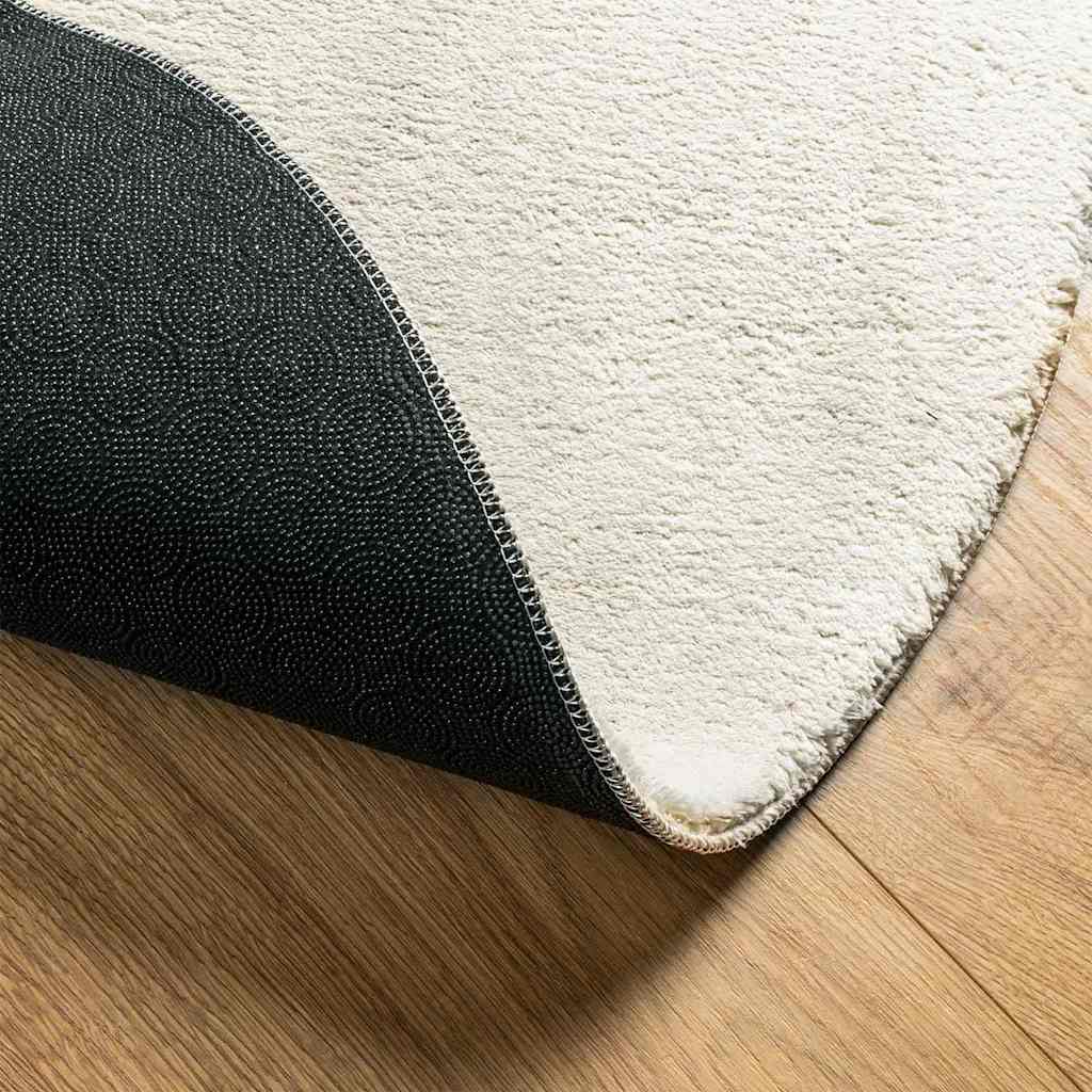 vidaXL Χαλιά χώρου Ωοειδής HUARTE Κρεμ 200 x 140 cm 100% Πολυεστέρας