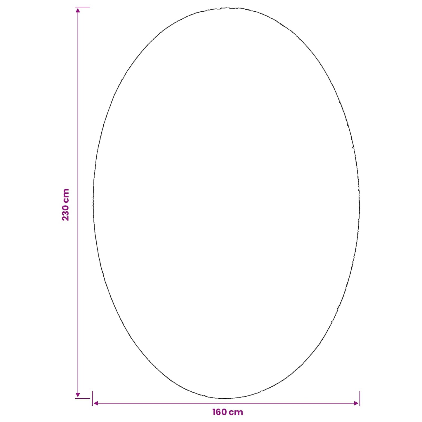 vidaXL Χαλιά χώρου Ωοειδής HUARTE Άμμος 160 x 230 cm 100% Πολυεστέρας