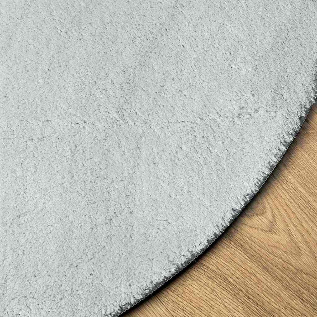 vidaXL Χαλιά χώρου Ωοειδής HUARTE Γκρι 100 x 200 cm 100% Πολυεστέρας